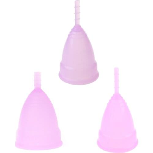 Soft Reusable Silicone Health Menstrual Period Cup For Women Size L/S New M89F