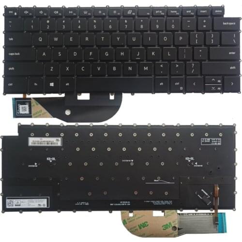 NEW US laptop Keyboard FOR DELL XPS 9500 9700 US keyboard black with backlight No frame
