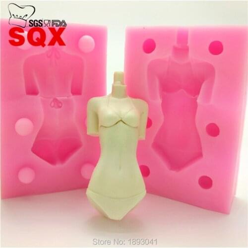 New arrival bikini shape silicone mold, Human body model Food-Grade Silicone Mold candle molds, kitchen accessories LH31