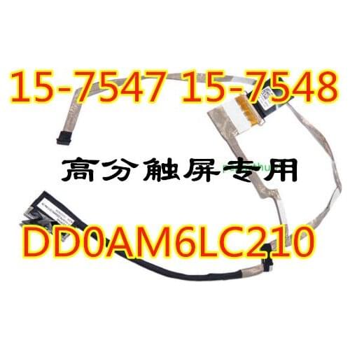 Genuine NEW LCD LVDS Flex Cable For Dell Inspiron 15 7547 7548 15-7547 15-7548 LCD video cable DD0AM6LC210