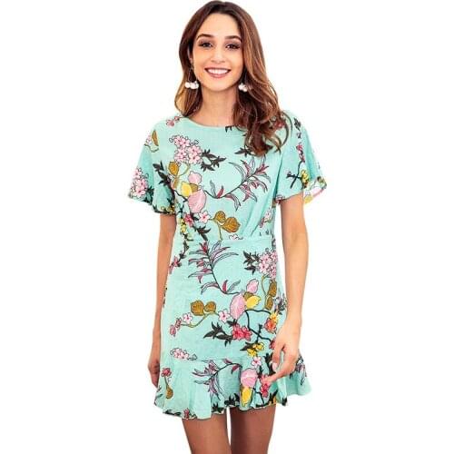 PANEY QUIN Green Summer Dresses
