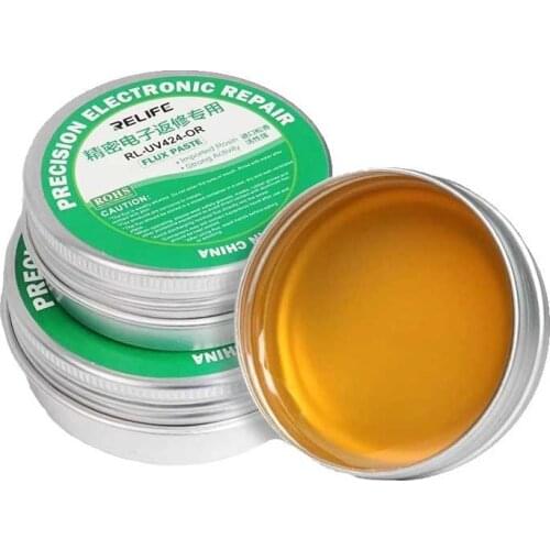 RELIFE RL-424 425 High Quality Precision Electronic Repair 35g 55g Lead-Free Solder Flux Paste Gel For SMT BGA Reballing Welding