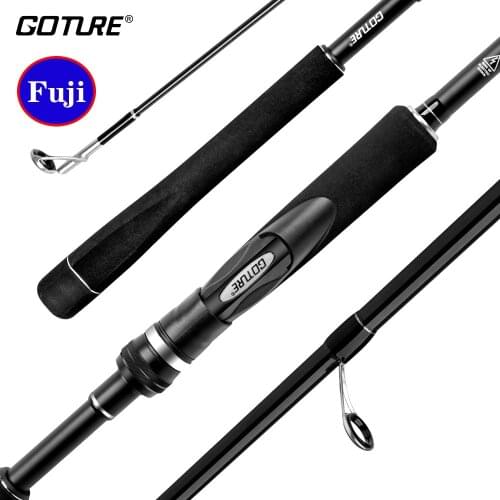 Goture Aerglo Fuji Ring Spinning Fishing Rod 2.58m 2.70m 2 Pieces Ultralight Travel Lure Rod 4.5g-11g M/MH Spinning Fishing Pole