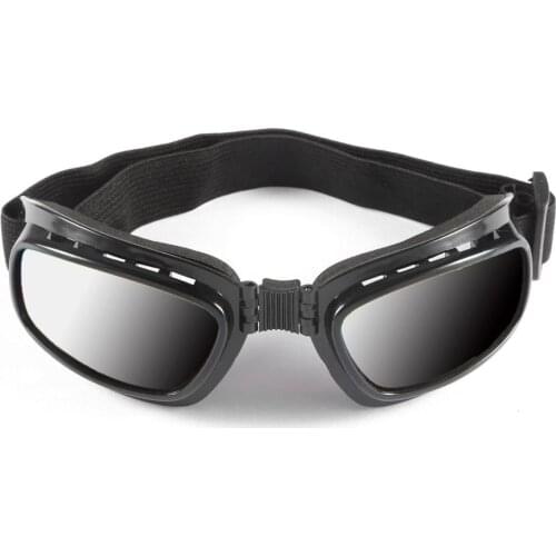 Folding Vintage Motorcycle Glasses Windproof Dustproof Ski Goggles Off Road Racing Eyewear Glasses Adjustable Elastic Band