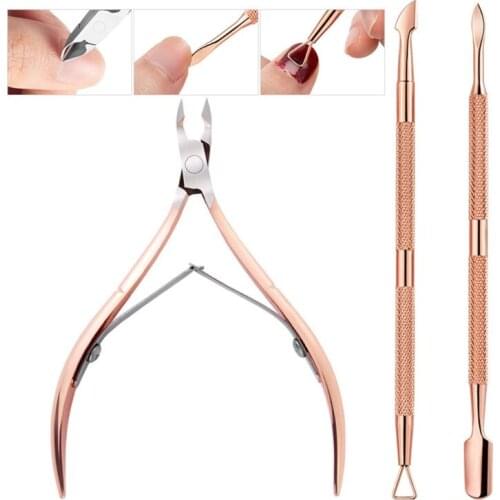 Nail Cuticle Cutter Remover Nipper Scissors Triangle Peeler Scraper Durable Dead Skin Clippers Manicure Pedicure Tools