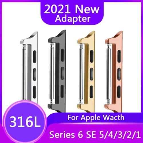 Adapter Connector For Apple Watch band 44mm 40mm For iwatch band series 6 SE 5 4 3 2 42mm 38mm accessories Tool Wholesale