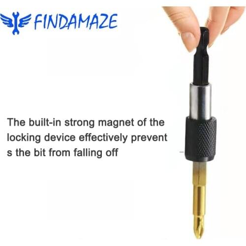 Stainless Steel Deburring External Chamfering Tool Electric Screwdriver Extension Rod Magnetic Bit Tool Screwdriver Extension