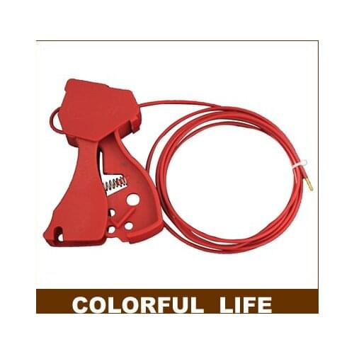 Grip Type Universal Cable Locks , gate valve Lock/ Diameter (3mm) Safety Cable System Lockouts,Industrial safety locks