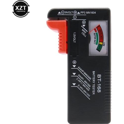 New Universal BT-168 AA/AAA/C/D/9V/1.5V batteries Universal Button Cell Battery Colour Coded Meter Indicate Volt Tester Checker