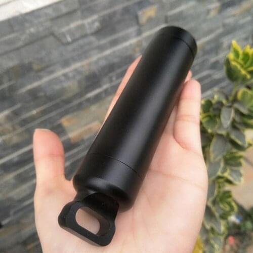 1PC Aviation Aluminum Partable Big Waterproof Storage Tank Case Box Warehouse Outdoor EDC Health Metal Pill Medicine Bottle