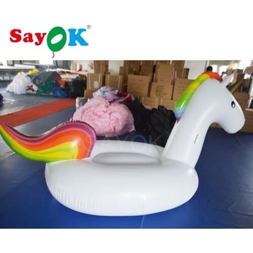 10 pc/Package Summer Swimming Pool Inflatable Unicorn Swim Rings Holiday Pool Float Adult Children Toy