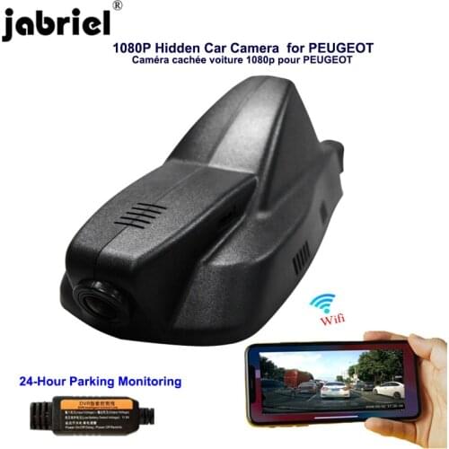 Jabriel dash cam Car Camera 1080P Caméra de voiture 24 Hour Video recorder rear camera for PEUGEOT 2008 308 208 3008 508 307 407