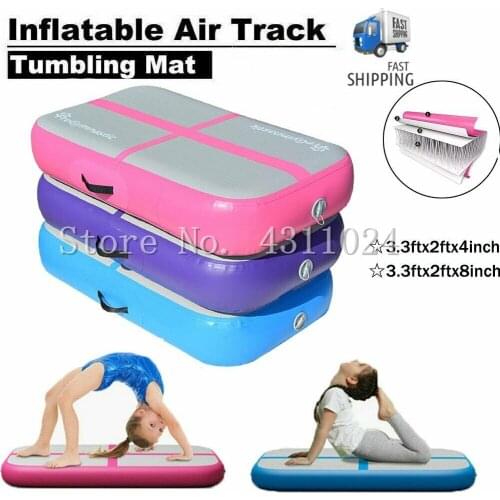 Free shipping Free Pump Inflatable Mini Airtrack Muti-Color Inflatable Air Block/Air Board Cheap Air Track Gymnastics DWF