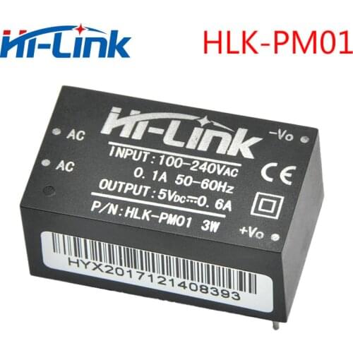 Free shipping new Hi-Link ac dc 5v 3w mini power supply module 220v isolated switch mode power module supply HLK-PM01