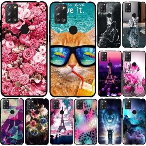 For Alcatel 3X 2020 Case 4 Camera Cartoon Bumper Silicone Soft TPU Phone Cover For Alcatel 3X 2020 5061 Alcatel3X 3 X 2020 Case