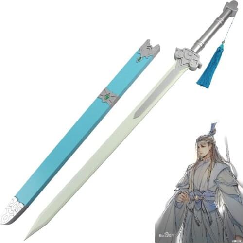 Chinese Wooden Sword the Founder of Diabolism Lan Wangji Comic Props Wooden Prop MO DAO ZU SHI