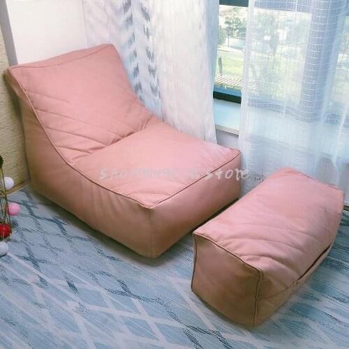 Lazy Bean Bag Sofa Tatami Single Balcony Lounge Chair Bedroom Small Sofa Recliner Net Red Sofa On The Ground