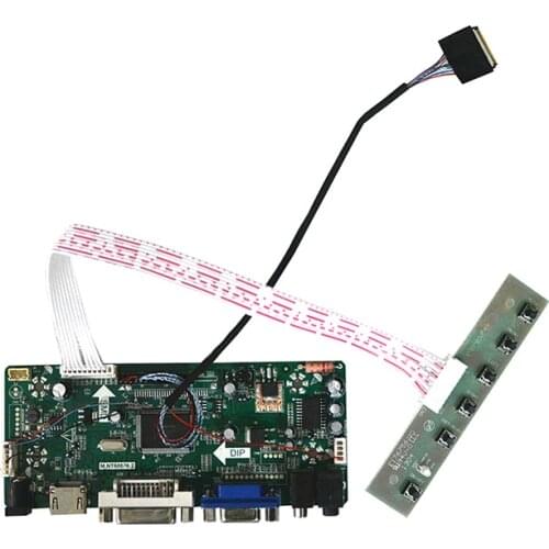 M.NT68676.2A VGA DVI HDMI LCD Controller Board DIY Kit For CLAA089NA0ACW 8.9inch 1024x600 LED LVDS 30Pin Screen Plug and Play
