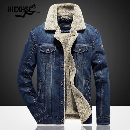 New Men Denim Jacket and Coats Brand Clothing Fashion Mens Winter Padded Clothes Thick Warm Outwear Male Cowboy Plus Size M-6Xl