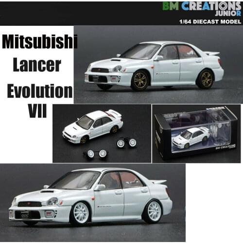 New 1/64 Scale Miniature Car SubBaru 2001 Impreza WRX STi Light Hand Drive by BM Creations JUNIOR Diecast toys For Collection