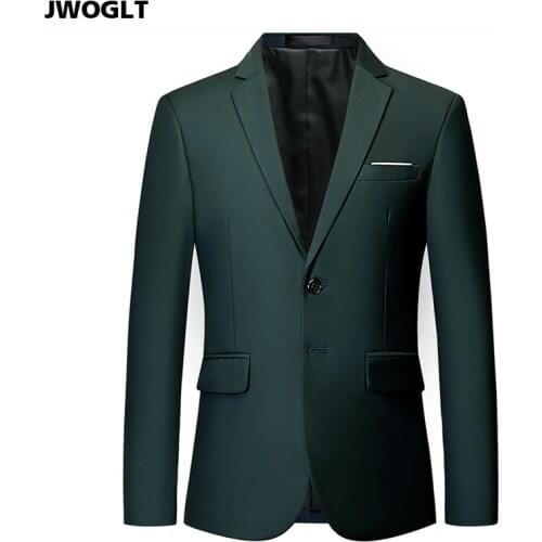Spring Autumn New Korean Styles Mens Blazer Casual Slim Fit Blazer Coat Simple Design Business Black White Blue Suit Blazers