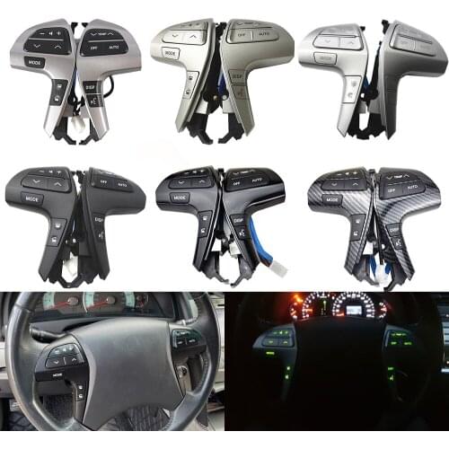 OEM 84250-0E220 84250-0E120 84250-06180 Auto Steering Wheel Audio Control Button Switch For Toyota Hilux Camry Highlander