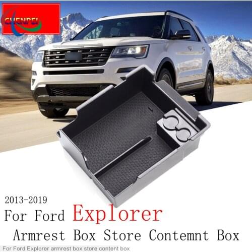 For Ford Explorer 2013-2019 Armrest Box Storage Box Modified Car Central Storage Box Car Accessories