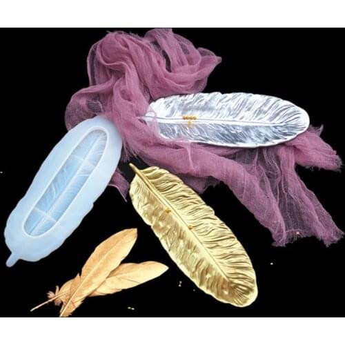 Angel Wing Tray Silicone Jewelry Resin Mold Large Feather Dishes Plate DIY Mold 85LB