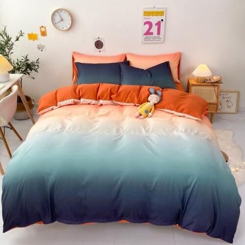 Quilt Cover Simple Bedding Set With Pillowcase Duvet Cover Sets Bed Sheet Single Double Queen King Size Quilt Covers Home Decor