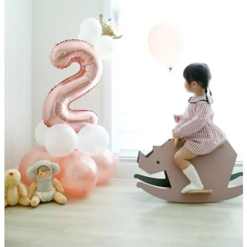 13pcs 32inch Number Foil balloons Happy Birthday Party Decoration Kids Babyshower Girl and Boy Party Supplies Childrens Toy