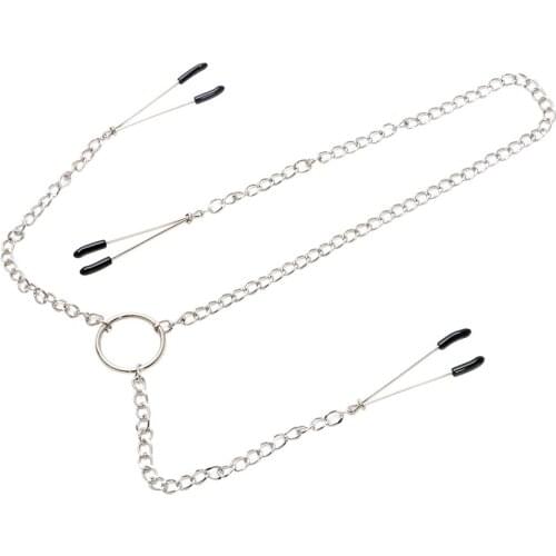 Adult Games Adjustable Nipple Clamps With Chain Nipple Stimulator Erotic Toys Breast Clips Papilla Sex Toys for Women