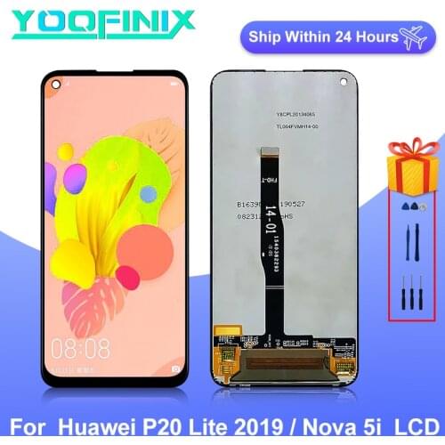 6.4" For Huawei Nova 5i Display LCD Touch Screen Digitizer For Huawei P20 Lite 2019 LCD GLK-LX1 Display Replacement Parts