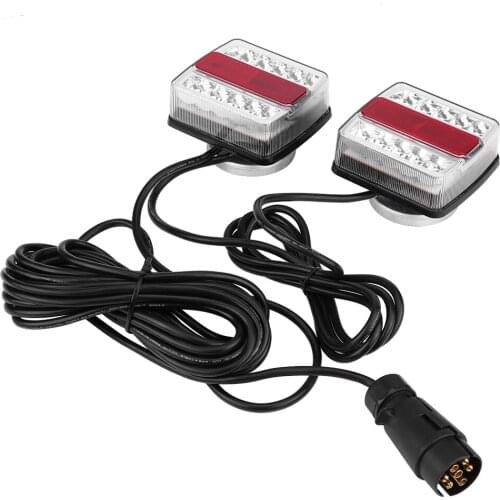 1 Pair Of Magnetic LED Trailer Towing Lightboard Light Rear Tail Board Lamp W/ 10m Cable