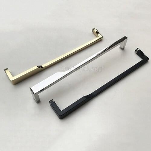 1PCS 304 Stainless Steel Shower Handle Bathroom Glass Door Handle Sliding Door Hardware Gold/Chrome/Matte Black Choose GF76