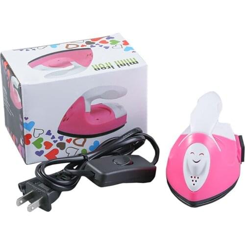 110-240V Portable Iron Mini Iron Camping Electric Iron Clothes Pants Care Universal Iron DIY Craft Hot Fix Rhinestone Iron