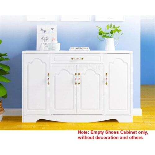 120*82cm Simple Modern Style Doorway Multi-function Shoes Cabinet With 4 Doors 1 Drawer Shoe Storage Organizer Home Furniture