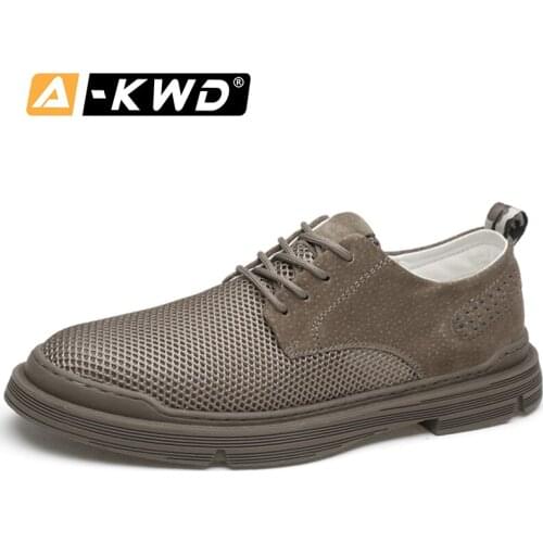 2020 Summer Business Dress Work Shoes Breathable Soft Fashion Loafers Men Leather Shoes Moccasins Sneakers Men Casual Shoes E 45