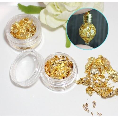 3 boxes Imitation Gold Foil Art Craft Paper Leaf Leaves Sheets Bulk Foil Paper Leaves For Gilding DIY Nail Flake Art Decor