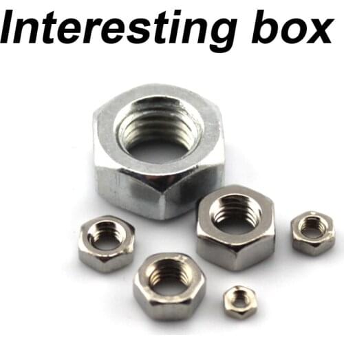 304 stainless steel nut nut nut m2 / 3/4/5/6/10 bolt screw hexagon nut