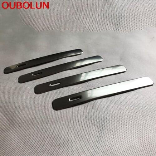 OUBOLUN ABS Chrome For Range Rover Velar 2017 2018 Door Handle Cover Trim Frame Overlay Auto Exterior Accessories Styling 4pcs