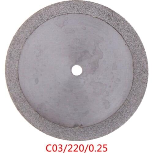 Diamond Cutting Discs Cut-Off Wheel Ultra-thin Double Sided Sand Diamond Cutting with Mandrel for Dentists Work