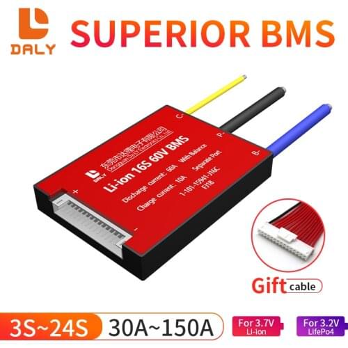 Bms LiFePO4 Li-Ion 12V 24V 36V 48V 3S 4S 7S 8S 10S 12S 13S 14S 16S 20S 15A 20A 30A 40A 60A 100A 200A bms board pcb with balance