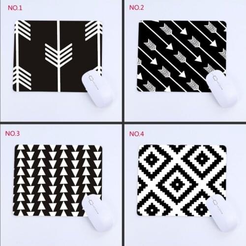 Mairuige Black And White Creative line Mouse Pad Good Quality Mousepad Game Players Mat To Gaming Art Mouse Pad Rubber Desk Mats