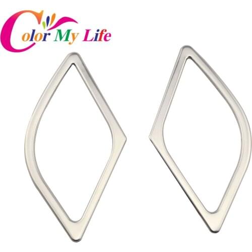 Color My Life Car Front Inner Door Audio Protection Circle Trim Sticker Case For Hyundai Tucson 2015 2016 2017 Car Parts
