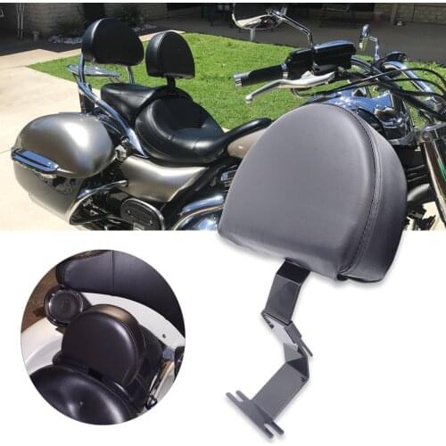 For Kawasaki 1700 Nomad Voyager Classic Motorcycle Driver Backrest Pad Mount Set Quick Release Seat Rider Backrest