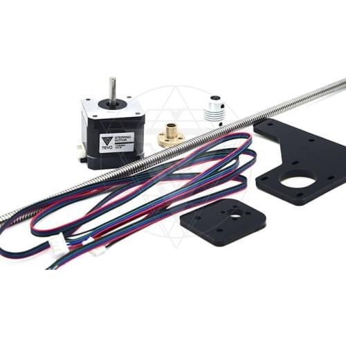 Dual Z Axis Upgrade Kit Nema 42 step motor & T8*2 lead screw 375 mm with brass nut for Sunning 3D printer part
