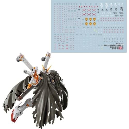 Gunpla RG pirate X1 water sticker fluorescent