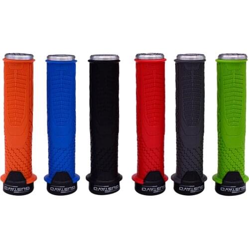 GUSTAVO Bicycle Handlebar Cover Grips Rubber Soft Anti-Skid Cycling Bike Grips MTB Mountain Road Bike Lock on Handle End Grips