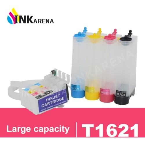 INKARENA 16XL T1621 T1631 Ciss Ink Tank for Epson WF-2010 WF-2510 WF-2520 WF-2530 WF-2540 WF-2630 Printer Continuous Ink System