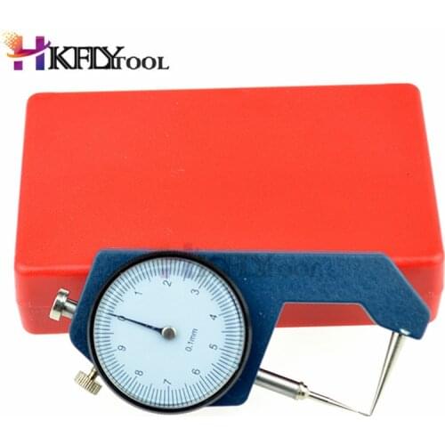 Thickness Dial Gauge 0-20mm Leather Thickness Metal Tester Measure Leathercraft Tool Craft Measuring Gage Tool Caliper